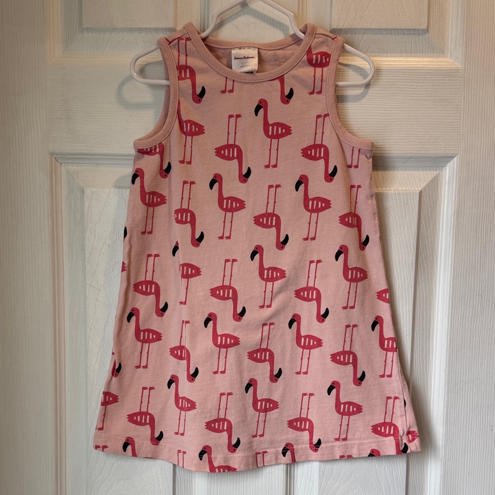 Hanna Andersson flamingo tank dress